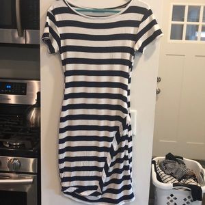 Navy and white striped Loveappella Dress